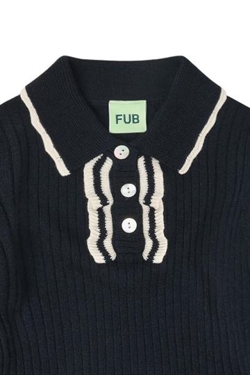 Fub - Frill Polo - dark navy