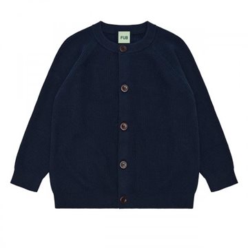 Fub - Rib Cardigan - dark navy