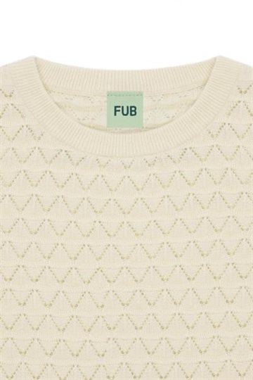 Fub - Pointelle Tee - ecru