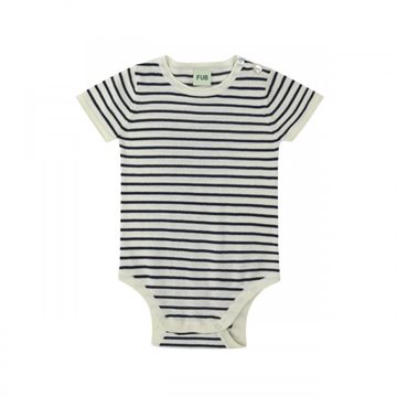 Fub -  Baby SS Body -  ecru/dark navy