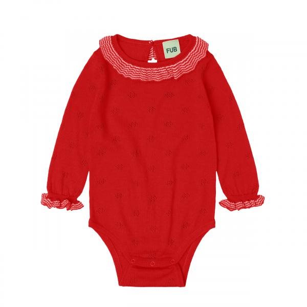 Fub - Baby Ruffle Body - signal red