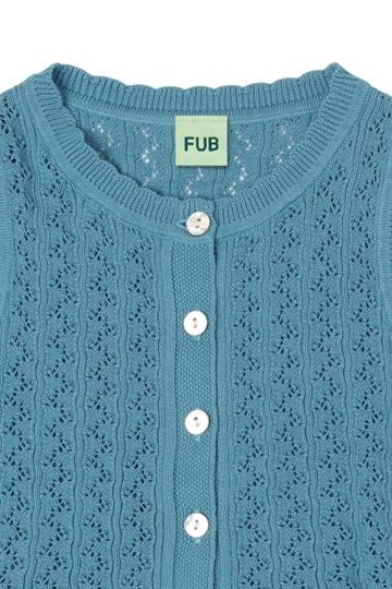 Fub - Pointelle Top - sea