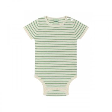 Fub -  Baby SS Body -  ecru/apple melange