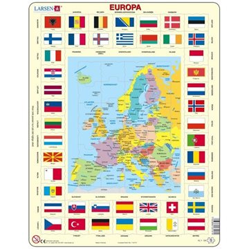 Larsen puslespil maxi - Europas flag 
