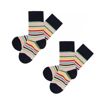 Fub - 2-Pack Classic Stripe Socks - multi stripe