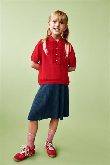 Fub -  Pleated Skirt - dark navy