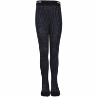 Melton, Bamboo Tights W/Lurex Solid og glimmer // Sort