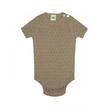 Fub -  Baby Pointelle Body - camel melange