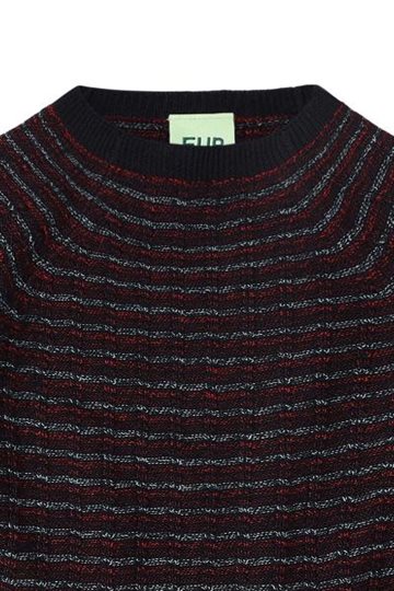 Fub - Highneck Crew - dark navy melange