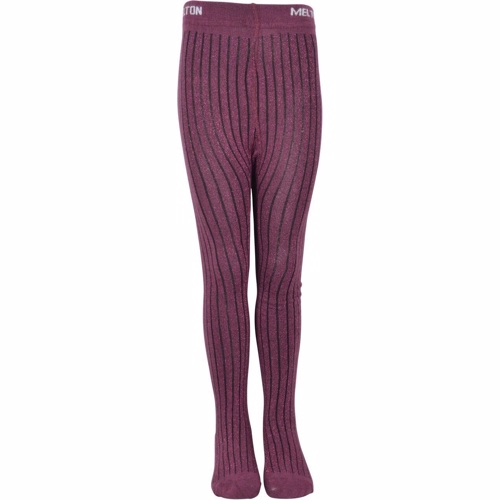 Melton, Bamboo Tights W/Lurex Solid og glimmer // Pink