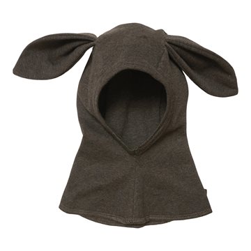 Huttelihut - Balaclava w. ears Jersey BabyBunny -  Brown