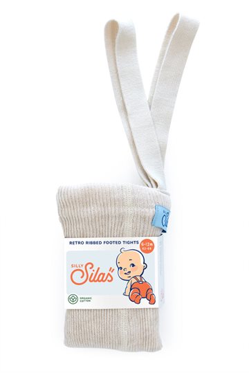 Silly Silas strømpebuks - footed tights-Cream Blend