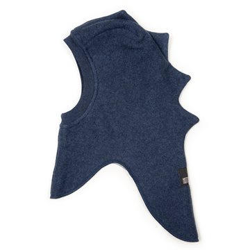 Huttelihut - Balaclava Triangle C. Fleece Dino -  Navy