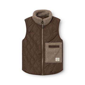 Mini A Ture - MATELIS thermo vest. GRS - Chestnut brown