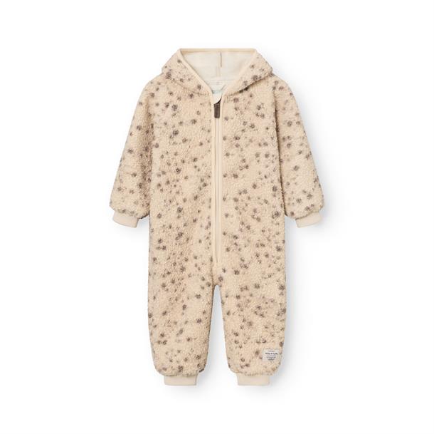 Mini A Ture - MATADEL teddyfleece jumpsuit. GRS - Wild specks
