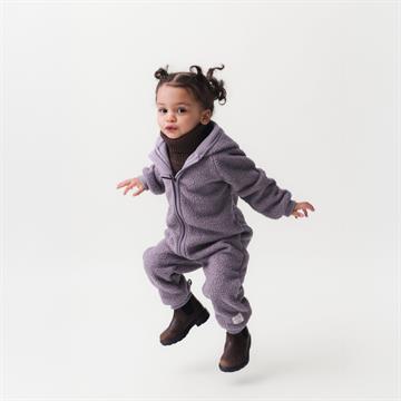 Mini A Ture - MATADEL teddyfleece jumpsuit. GRS - Zinc purple