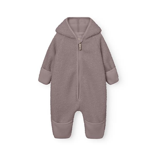 Mini A Ture - MATADEL teddyfleece jumpsuit. GRS - Zinc purple