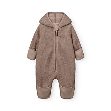 Mini A Ture - MATADEL teddyfleece jumpsuit. GRS - Grey brown
