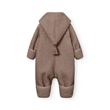 Mini A Ture - MATADEL teddyfleece jumpsuit. GRS - Grey brown