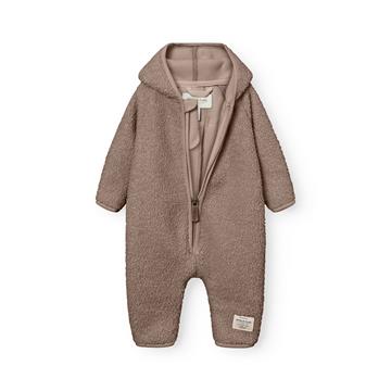 Mini A Ture - MATADEL teddyfleece jumpsuit. GRS - Grey brown