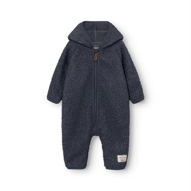 Mini A Ture - MATADEL teddyfleece jumpsuit. GRS - Ombre blue