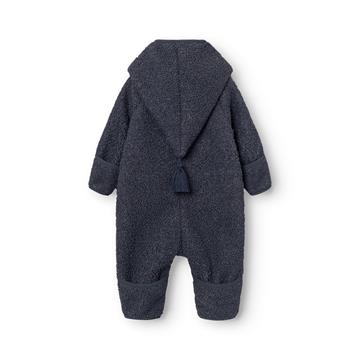 Mini A Ture - MATADEL teddyfleece jumpsuit. GRS - Ombre blue