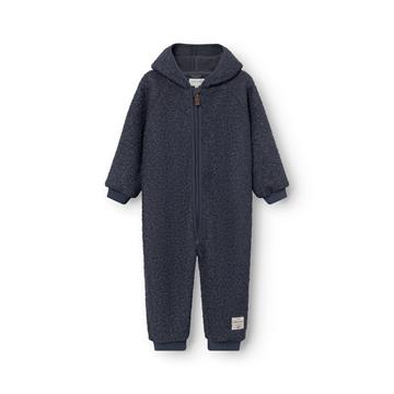 Mini A Ture - MATADEL teddyfleece jumpsuit. GRS - Ombre blue