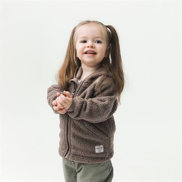 Mini A Ture - MATLIFF teddyfleece jacket. GRS - Grey brown