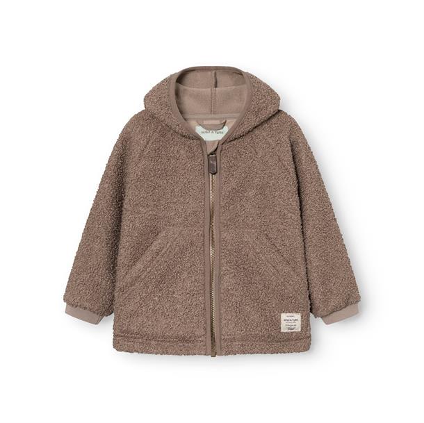 Mini A Ture - MATLIFF teddyfleece jacket. GRS - Grey brown