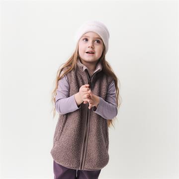 Mini A Ture - MATBATTAL teddyfleece vest. GRS - Zinc purple