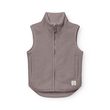 Mini A Ture - MATBATTAL teddyfleece vest. GRS - Zinc purple