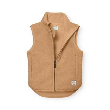 Mini A Ture - MATBATTAL teddyfleece vest. GRS - Sweet curry