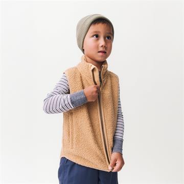 Mini A Ture - MATBATTAL teddyfleece vest. GRS - Sweet curry