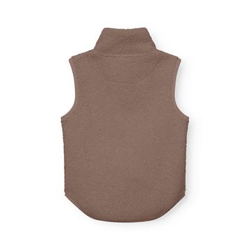 Mini A Ture - MATBATTAL teddyfleece vest. GRS - Grey brown
