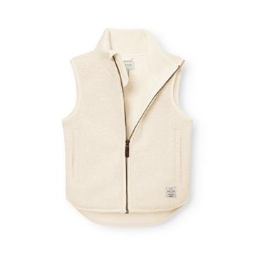 Mini A Ture - MATBATTAL teddyfleece vest. GRS - Angora cream