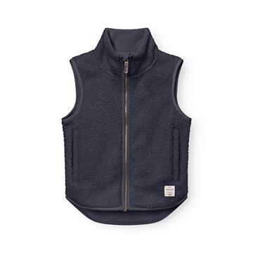 Mini A Ture - MATBATTAL teddyfleece vest. GRS - Ombre blue
