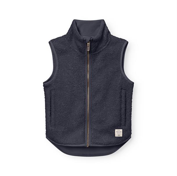 Mini A Ture - MATBATTAL teddyfleece vest. GRS - Ombre blue