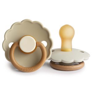 FRIGG Daisy - Round Latex Pacifier - Desert