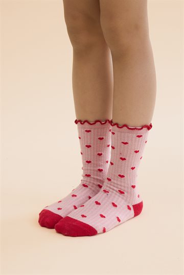  Flöss - Vigga Socks 2-pack - Violet Heart 2-pack