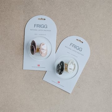 FRIGG Daisy - Round Latex 2-Pack Pacifiers - Biscuit/Cream