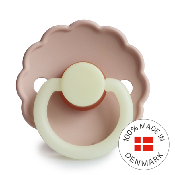 FRIGG Daisy - Round Latex Pacifier - Blush Night