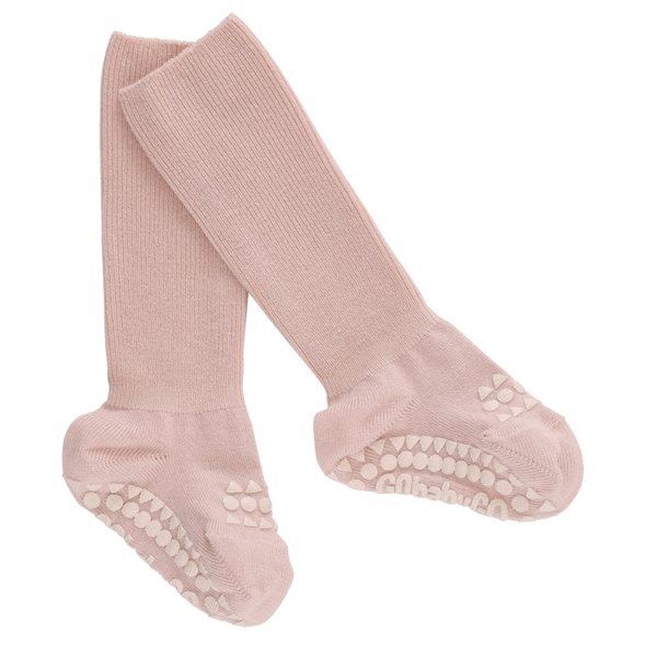 GoBabyGo - Skridsikre Strømper Bambus - Soft Pink