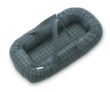 Liewood - Gro babynest - Check whale blue