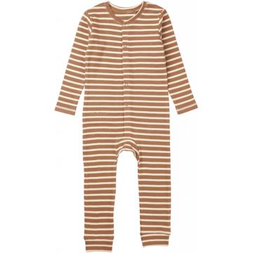 Liewood - Birk Pyjamas jumpsuit // stripe: Tuscany rose/sandy