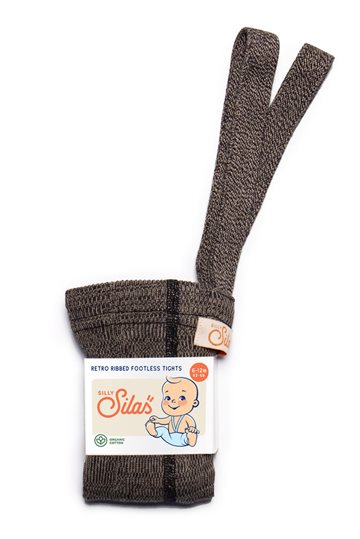 Silly Silas strømpebuks - footless tights - Licorice Peanut