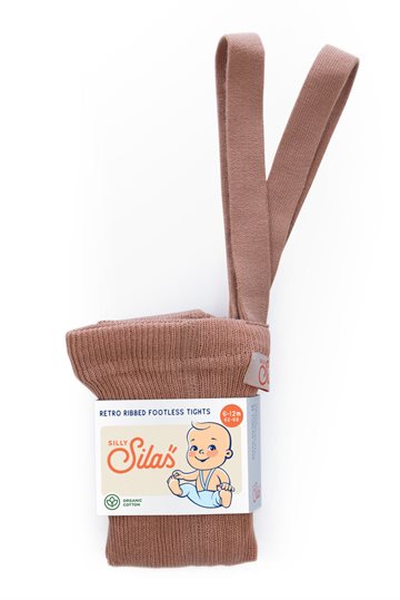 Silly Silas strømpebuks - footless tights - Light Brown