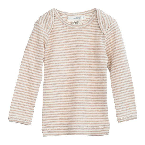 Serendipity - Baby T-shirt LS - Oat,Offwhite