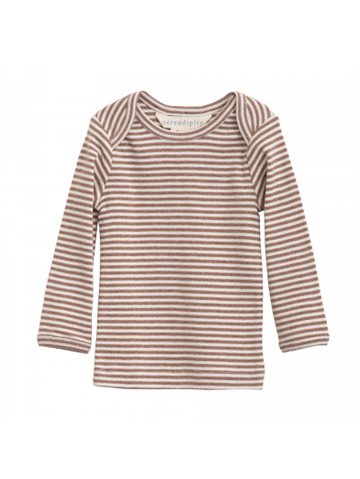 Serendipity - Baby Tee Stripe - Agern/Off White