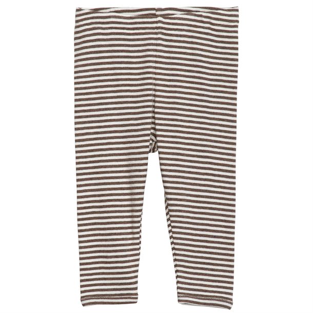 Serendipity - Baby Leggings Stripe Chestnut offwhite