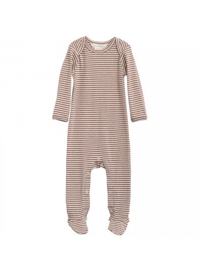 Serendipity -Baby Stribet Dragt- Acorn/Off White